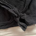 Madewell  Black Wrap Crop Top Photo 2