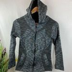 Lululemon Black & Gray Space Dye Zip Up Hoody Jacket 6 Photo 0