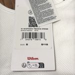 NWT Wilson MIDTOWN TENNIS DRESS in white colorway sold out $130 Photo 3