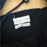 Urban Outfitters  - Balloon Sleeve Square Neck Crop Top in Black Photo 2