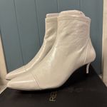 Rebecca Minkoff Siya Leather White Pointed Toe Booties size 8.5 M Photo 1