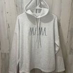 Rae Dunn  Pullover Mama Graphic Cozy Lightweight Hoodie- Light Gray size XL Photo 0