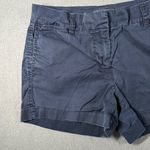 J.Crew Womens 2 Navy Flat Front Chino Shorts Cotton Casual Summer Wear Photo 4