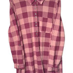 Soft Surroundings  Tunic Dress Flannel Pink Buffalo Plaid Size Medium Photo 0