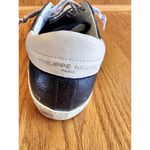 Philippe Model Paris Prsx Low Sneakers Blue Metallic Women's Size 38‎ Casual Photo 5