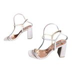 Badgley Mischka NWOB  Rose Gold Glitter Heels Photo 1