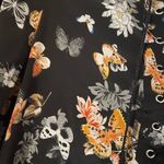 The Kooples  Silk Butterfly Print Lace Up Blouse Photo 3