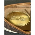Michael Kors Signature Logo Canvas Lace Up Sneakers Brown Women's Size 6M Photo 4