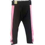 PINK - Victoria's Secret PINK VS Black & Pink Striped Cut Out Ankle Workout Casual Leggings Women Sz S Photo 1
