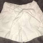 Lauren James White Seersucker Bow Shorts Photo 0