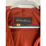 Eddie Bauer  Womens Medium Orange Travex Full Zip Jacket Lightweight Travel Photo 4