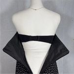 Source Unknown Vintage Polka Dot Fit And Flare Midi Length Strapless Dress Size Small Photo 4