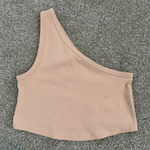 ZARA  One Shoulder Rounded Hem Tank Top Basic Summer Loungewear‎ Size Medium Photo 0