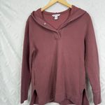Athleta ‎ Coaster Luxe Waffle Hoodie Top, Tawny Rose Size XXS Photo 5