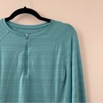 Athleta Quarter-Zip Pullover Aqua Size Medium Tall MT 1/4 Athletic Train Yoga Photo 2