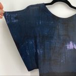 Yigal‎ Navy & Black Silk Open back zip Dress Size 4 Blue Photo 2