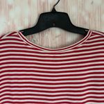 H&M Divided  Basic Red & White Striped Crewneck White T Shirt Size L Photo 5