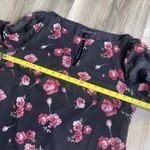 White House | Black Market WHBM Women's Tunic Dress Blouse Size 8 Whimsigoth Witchy Vamp Punk Rock Roses Photo 4