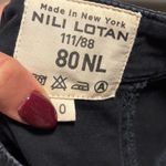 Nili Lotan Cropped Military Jogger Ankle Zipper Charcoal Black Pants Photo 11