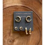 Vince Camuto NWT Gold Crystal Earring Set Photo 3