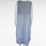 Soft Surroundings  Charlene Smokey Gray Linen Trapeze Dress Size Large Photo 4