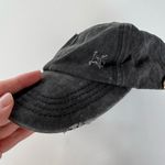 C.C Baseball Cap Dark Gray / Black Hat Distressed Adjustable Strap Photo 3