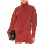 Young Fabulous and Broke Asymmetrical Turtleneck Mini Sweater Dress Burt Orange Photo 7
