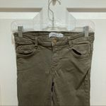 ZARA  Olive Green Skinny Jeans Size 6 Photo 5