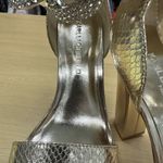 Karl Lagerfeld Paris Women's Anisha Ankle-Strap Platform Sandal Gold Size 7 NWOT Photo 3