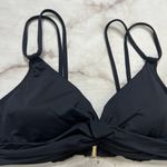 Ralph Lauren LRL Beach Club Solids Black Twist Underwire Bikini Top Size 8 New Photo 2