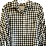 Banana Republic  Soft-wash Gingham Flannel Shirt Dark Charcoal L Photo 10