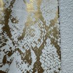 Astoria Activewear Astoria LUXE Leggings Metallic Gold White Snake skin Full Length XS XSmall Photo 2