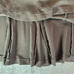 CHAPS  skirt size medium Chocolate Brown flowy flare Fall Vintage Y2K Photo 5