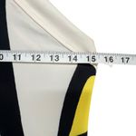 Boutique  Halter Maxi Dress XS White Abstract Face Print Art To Wear Beach Resort Photo 8