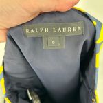 Ralph Lauren Black Label Geometric Cotton Skirt Size 6 Yellow Navy Photo 4