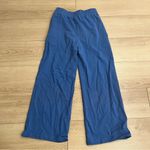 Peruvian Connection NEW  Blue Drawstring Wide Leg Cotton Blend Sweatpants Size S Photo 2