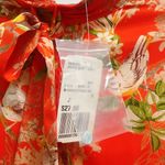 Forever 21 Bird with flower orange dress with neck bow tie Photo 9