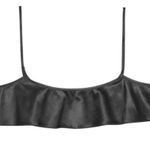 SKIMS NWOT Onyx Black Shine Satin Crop Camisole Photo 4