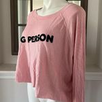 Wildfox Monte Dog Person Thermal Crop Top Peachy-Pink Size M, New w/o Tag $98 Photo 7