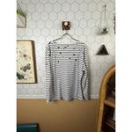 Barbour White Striped Bradley Print Long Sleeve Cotton Top - Size - 14 Photo 5