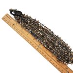 Stella & Ruby Beaded Statement Necklace Multi Strand Cocktail Party Boho Chic Brown Photo 3