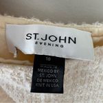St. John Wool Blend Silk Lined Evening Skirt Knit Sparkly Zipper Zip Up Side 10 Photo 9