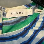 Rhode Pia Poplin Mini Floral Dress in Green / Blue Print | S Size M Photo 3