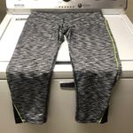 90 Degrees by Reflex capri black and white with green stripe large leggings Photo 0