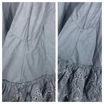 Love Shack Fancy  Toulon Midi Dress Size 4 Black Embroidered Puff Sleeves Bohemian Photo 10