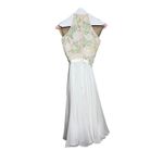 Sherri Hill  Floral Beaded Mini Dress – Beaded Bodice, Chiffon Skirt, Size 2 Photo 4