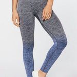 Lululemon Grey & Blue Heathered Ombré Seamless Balance & Resist Leggings Photo 1