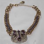 Betsey Johnson Betsy Johnson Fox Princess Necklace with Purple Fox Pendant Photo 0