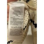 Madewell  Stripe Textured Cotton Sweater Bright Ivory Navy Size XS NWT Crewneck Photo 15