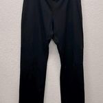Eileen Fisher  Black Soft Stretch Knit Straight Leg Pants 12P Photo 0